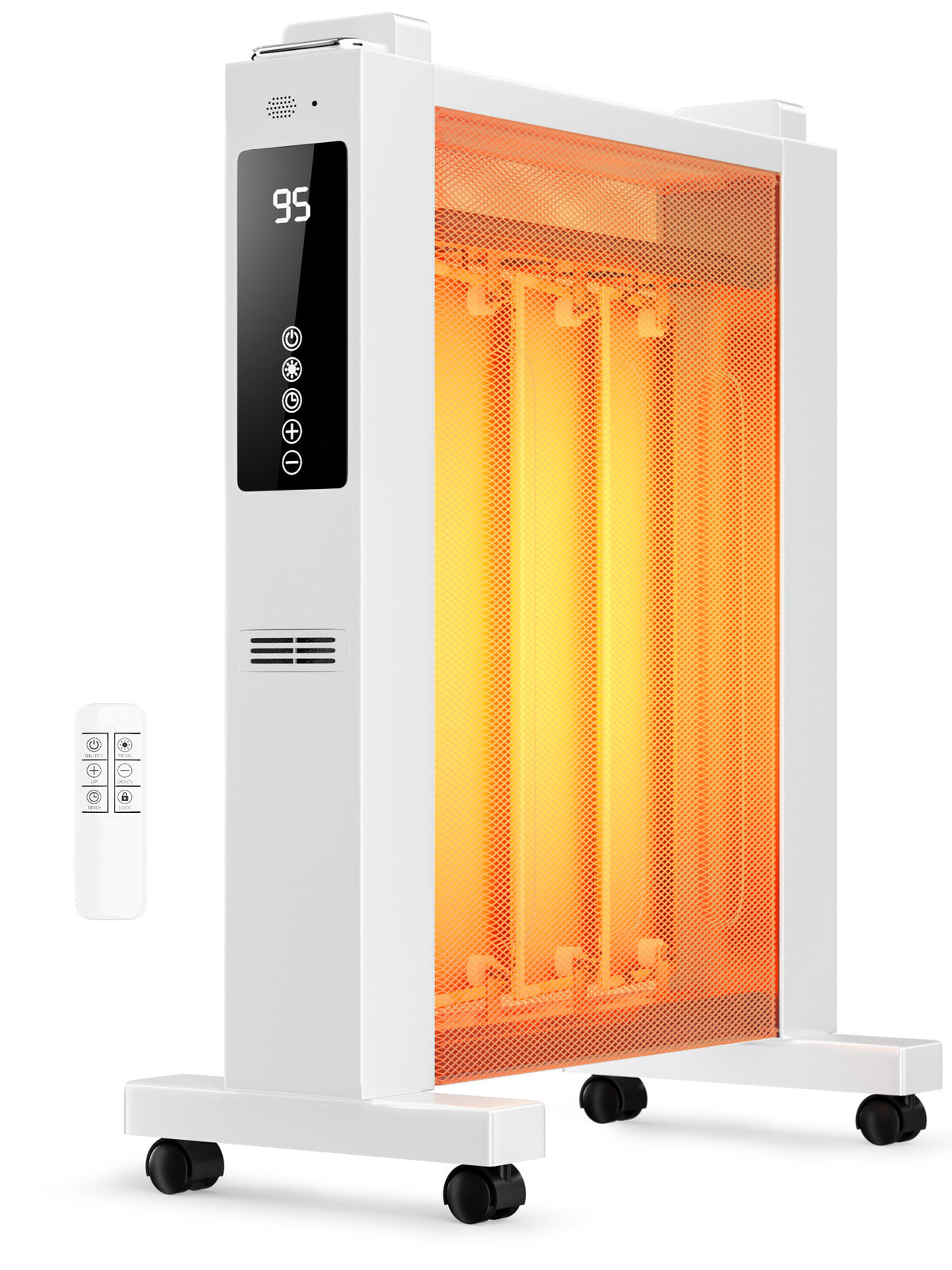 MEPTY Space Heater Large Room,Electric Space Heaters for Indoor Use,12H Timer,ECO, Remote Control, Heater for Room, Bedroom, Office,Garage