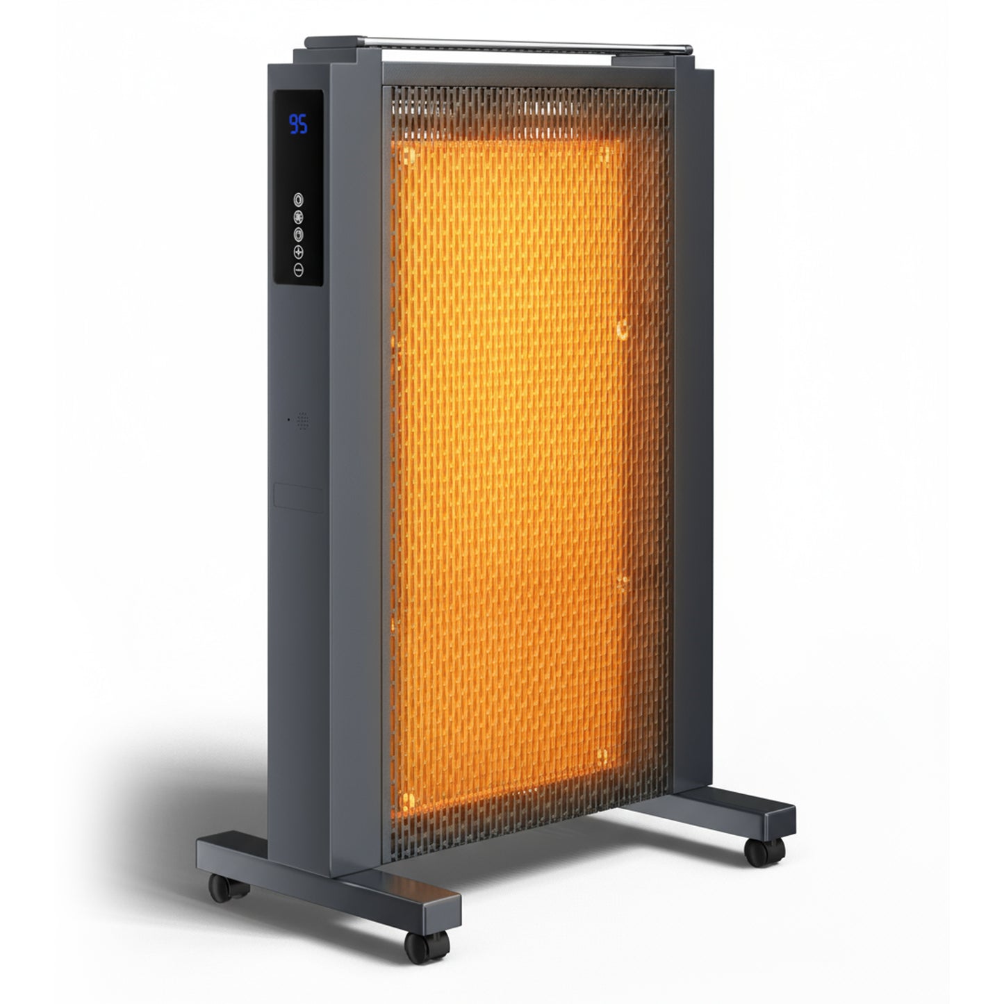 MEPTY Space Heaters Indoor Use, 1500W Quiet Mica Convection Heater, Electric Space Heater for Large Room with Remote