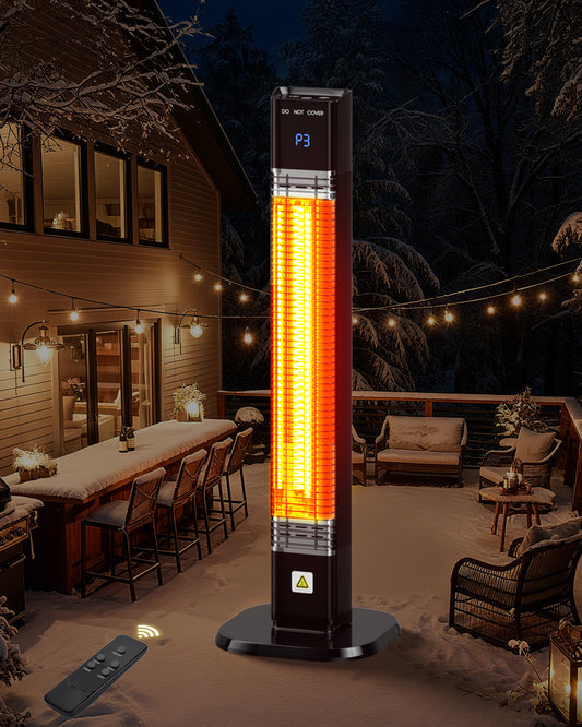 MEPTY Electric Patio Heater, Infrared Outdoor Heater