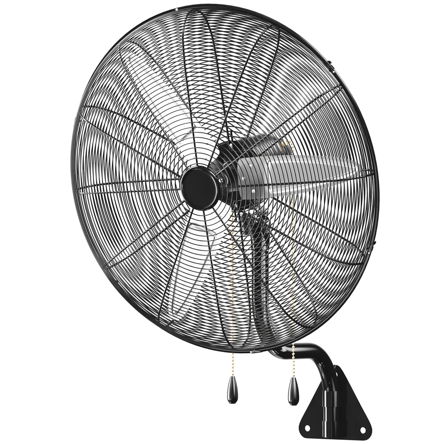 MEPTY 30" Wall Mount Fan, Heavy Duty Industrial Wall Fan, High Velocity Oscillating Fans with 3 Speeds for Patio, Shop, Greenhouse, Garage, Commercial, Household use