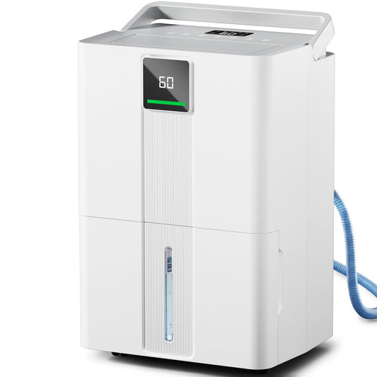 MEPTY 6000 Sq.Ft Dehumidifier,Max 110 Pint/Day Large Dehumidifier for Basement & Home with Drain Hose,Smart Humidity Control,24H Timer & Child Lock,3-Color Humidity Display Ideal for Bedroom,Bathroom