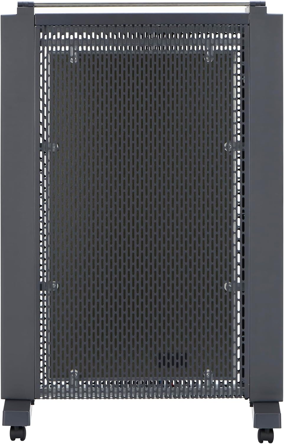 MEPTY Space Heater Large Room,Electric Mica Infrared Heaters for Indoor Use,Digital Thermostat,Energy Saving,Overheat & Tip-Over Protection,360°Whole Room Heater for Indoor,Bedroom,Office,Garage Gray