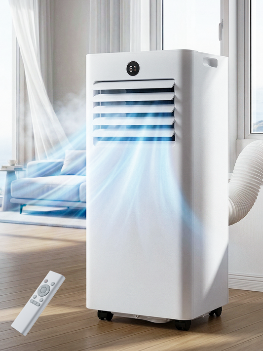 MEPTY Portable AC Unit, 10000BTU Portable Air Conditioners with 24H Timer, Cools Room up to 450 sq.ft, Room Air Conditioners with Self-evaporation System for Apartment